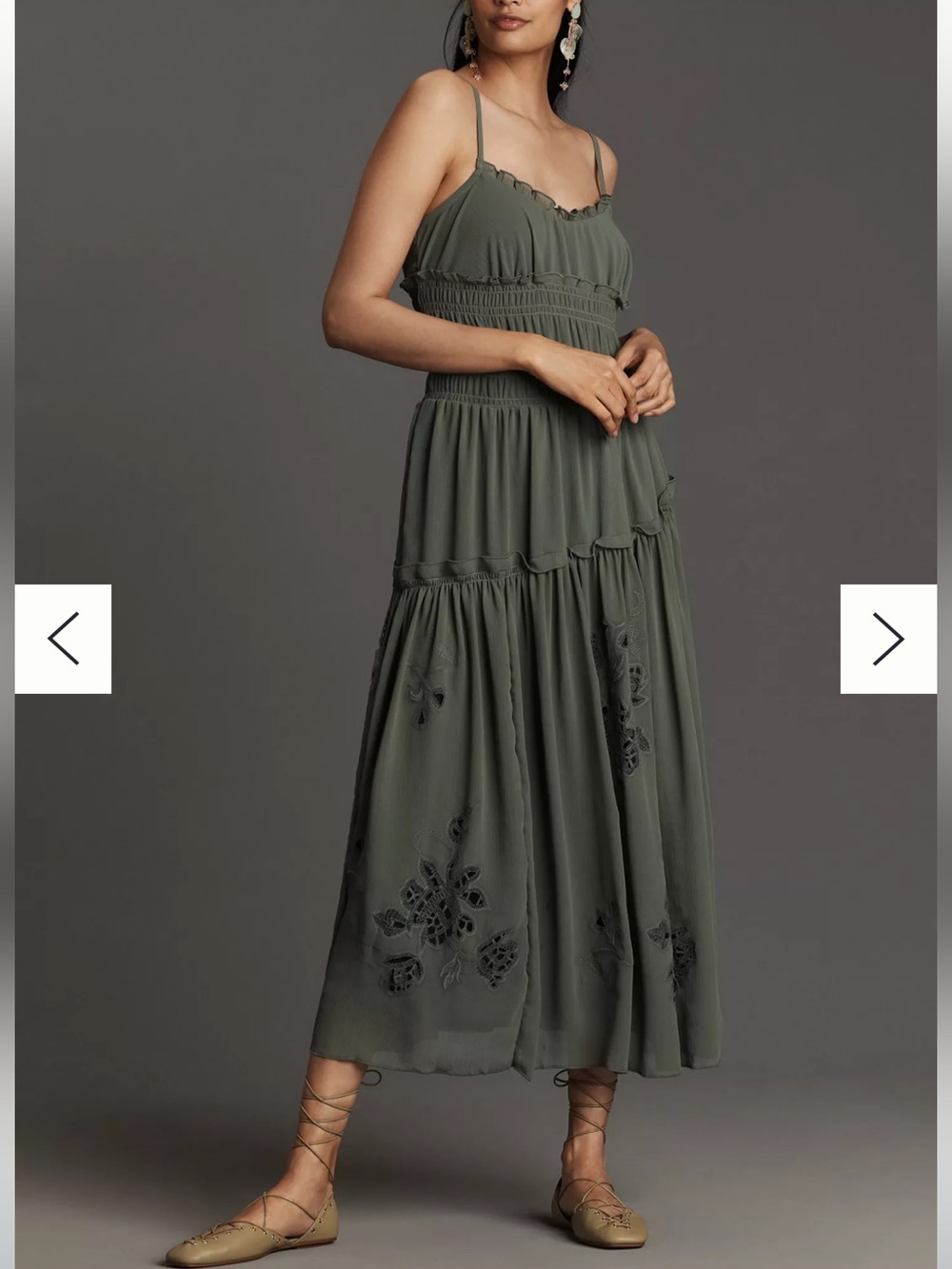 NWOT Anthropolgie Sleeveless Asymmetric Midi/Maxi Dress